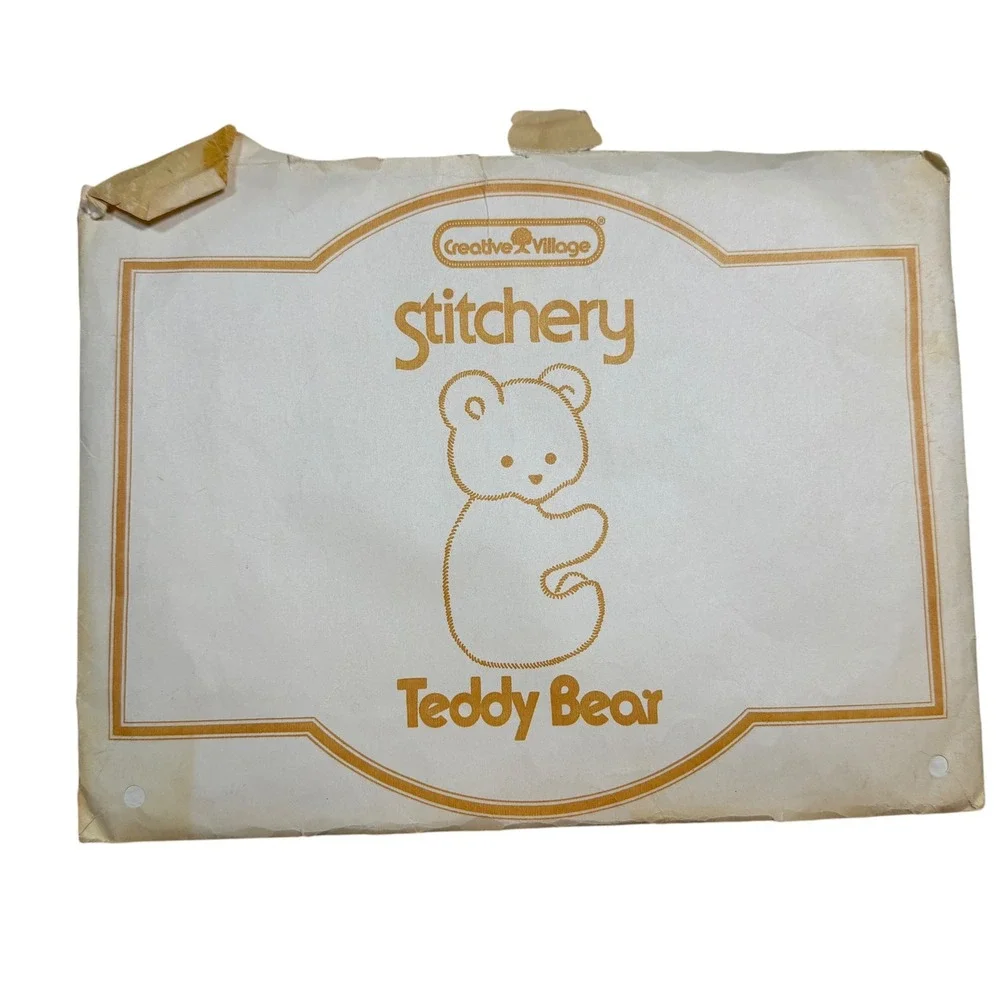 Creative Village Stitchery Teddy Bear Sewing Pattern Kit Vintage Plush Craft